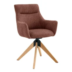 Sillas, Sillones Y Bancos>Sillón giratorio ESNA de tejido burdeos