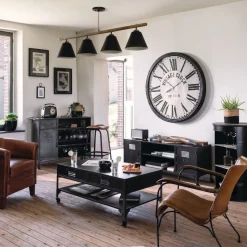 atmosphera Sofás Y Sillones|Estilo Industrial>Sillón Hoper De Cuero Marrón 68x76x75Cm