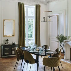 atmosphera Sofás Y Sillones|Estilo Contemporaneo>Sillón Marlo De Terciopelo 55x57x76Cm