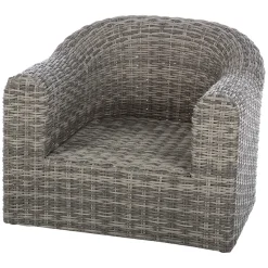 hespéride Sillas Y Pufs De Jardín>Sillón MOORÉA terre d'ombre de ratán sintético