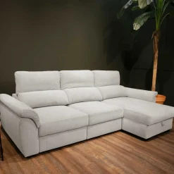 Sofás Y Sillones|Estilo Rústico>Sofá cama BREMAN gris c/arcón y chaise longue