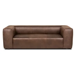 Sofás Y Sillones|Estilo Industrial>Sofá Chicago Marrón De Cuero Sintético