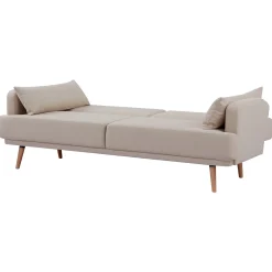 atmosphera Sofás Y Sillones|Estilo Contemporaneo>Sofa cama JACK beige de tejido
