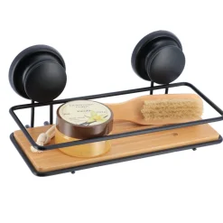 Accesorios De Baño>Soporte Metálico Rectangular C/Ventosas