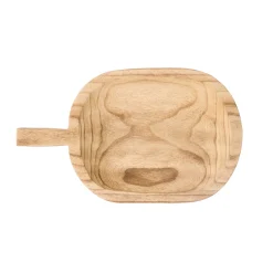 Degustación>Tabla Beige De Madera Quemada 40x24cm