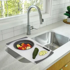 5five Placas Calefactoras Y Tablas De Cortar>Tabla De Cocina Con Recipiente Plegable