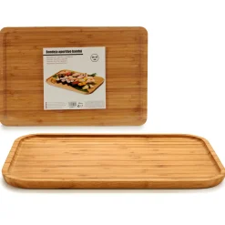 Placas Calefactoras Y Tablas De Cortar>Tabla de cocina de bambú 34x24Cm