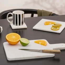 atmosphera Degustación>Tabla de presentación blanco de mármol 36cm