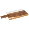 Degustación>Tabla rectangular de madera de acacia y mármol