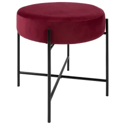 atmosphera Puff Y Banquitos>Taburete Arty Violeta De Terciopelo