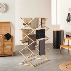 5five Bancos Y Escaleras>Taburete Bambú C/2 Peldaños 43x43x46.5Cm