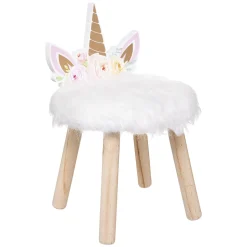 Niños atmosphera4kids Mobiliario>Taburete Blanco Unicornio