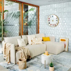 atmosphera Puff Y Banquitos|Estilo Contemporaneo>Taburete Blush De Terciopelo 34x40Cm