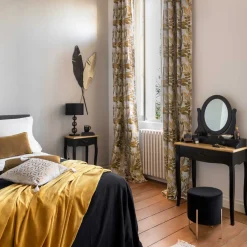 atmosphera Puff Y Banquitos|Estilo Contemporaneo>Taburete Blush Liv De Terciopelo 34x40Cm