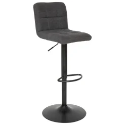 atmosphera Sillas, Sillones Y Bancos>Taburete de bar DELEK ajustable gris