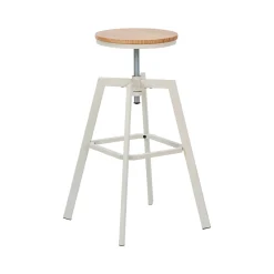 hôma Sillas, Sillones Y Bancos>Taburete de bar regulable MOCKA marfil