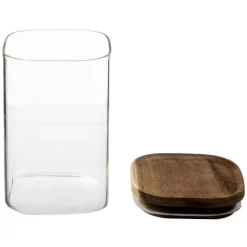 5five Cajas Y Frascos>Tarro De Vidrio C/Tapa Acacia 1L