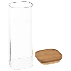 Cajas Y Frascos>Tarro De Vidrio C/Tapa Acacia 2L