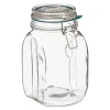Cajas Y Frascos>Tarro De Vidrio Tapa Hermética 1.5L