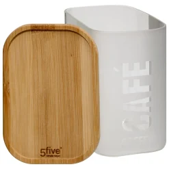 5five Cajas Y Frascos>Tarro para café de vidrio y bambú 0,72L