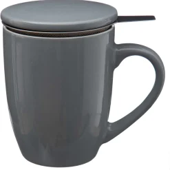 secret d'gourmet Teteras Y Hervidores>Taza De Cerámica Gris + Filtro 32Cl