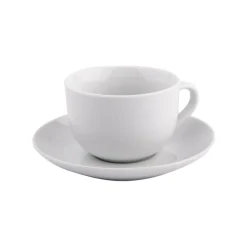 Tazas Y Tazones>Taza De Té Con Plato Blanca 220Cc
