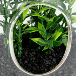 atmosphera Plantas Y Flores Artificiales|Estilo Industrial>Terrario de vidrio con plantas artificiales NALY