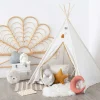 Niños atmosphera4kids Mobiliario>Tienda TIPI blanca con pompones