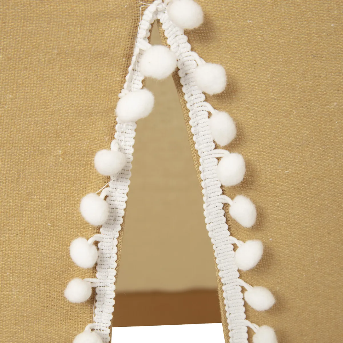 Niños Mobiliario>Tienda Tipi Ocre Pompones 120x120x160Cm