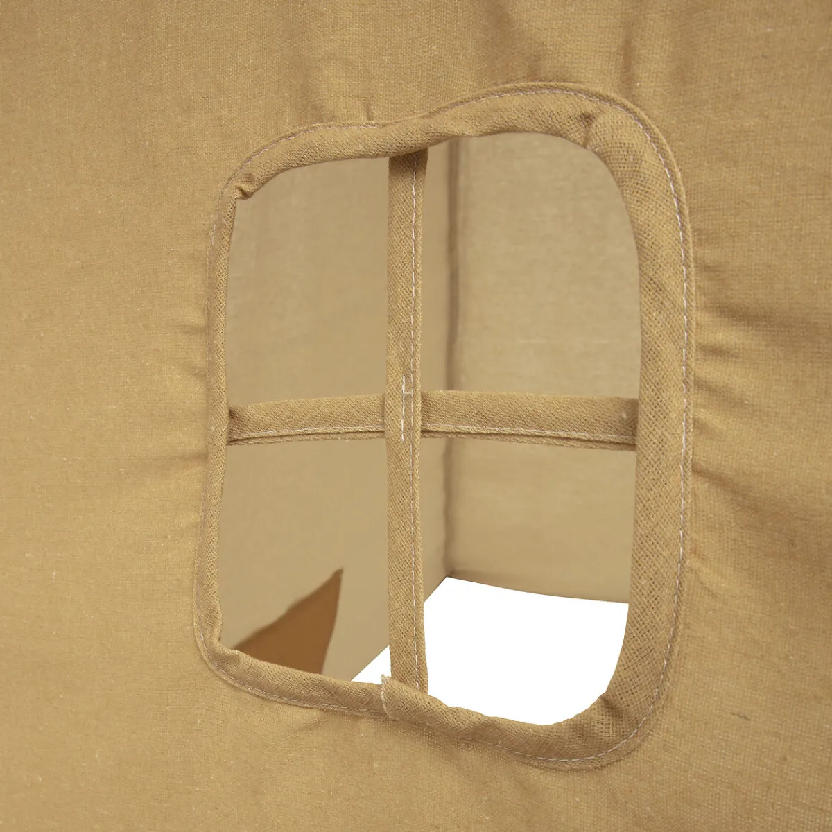 Niños Mobiliario>Tienda Tipi Ocre Pompones 120x120x160Cm