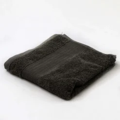 atmosphera Toallas De Baño>Toalla de mano gris oscuro TIMELESS 50x100Cm