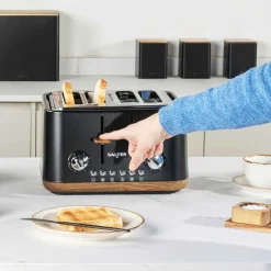 Electrodomésticos>Tostadora 4 rebanadas SALTER TORONTO negra