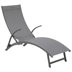 hespéride Tumbonas>Tumbona SAMBA gris antracite y graphite