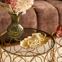 atmosphera Accesorios>Vacíabolsillos en forma de hoja BELLI dorado 25cm