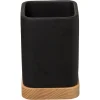 5five Accesorios De Lavabo>Vaso De Lavabo De Bambú Tribecart Negro