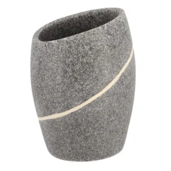 Accesorios De Lavabo>Vaso De Lavabo Gris Efecto Piedra