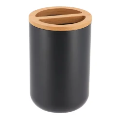 Accesorios De Lavabo>Vaso Porta Cepillos De Bambú Natural