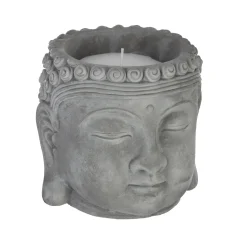 atmosphera Velas>Vela Citronela En Buda Cemento 13.5x13Cm