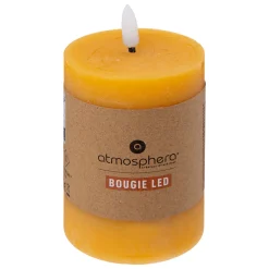 atmosphera Velas>Vela Led Cilíndrica Amarilla 12.5cm