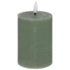 atmosphera Velas>Vela Led Cilíndrica Molia Verde 12.5cm