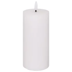 atmosphera Velas>Vela Led Cilíndrica Molia Blanca 17.5cm