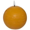 atmosphera Velas>Vela Led Redonda Amarilla 8cm