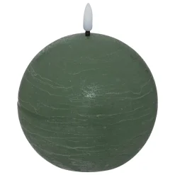 atmosphera Velas>Vela Led Redonda Molia Verde 8cm