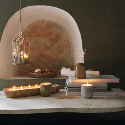 atmosphera Velas>Vela Perfumada Lino Con Portavelas