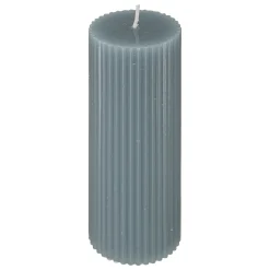 atmosphera Velas>Vela Pilar Demir De Rayas Azul 14cm