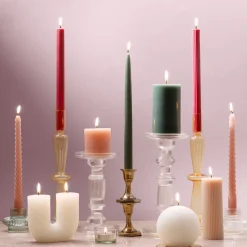 atmosphera Velas>Vela Pilar Hugo Verde 13cm