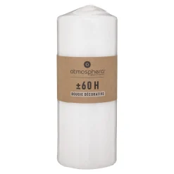 atmosphera Velas>Vela Pilar Many Blanca 18cm