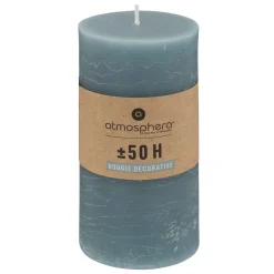 atmosphera Velas>Vela Pilar Olia Azul 14cm