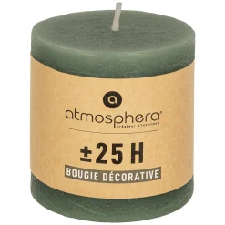 atmosphera Velas>Vela Pilar Olia Verde 7cm