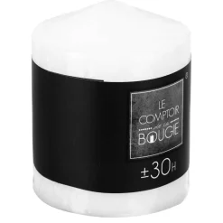atmosphera Velas>Vela Redonda Blanca 220G 7x9Cm